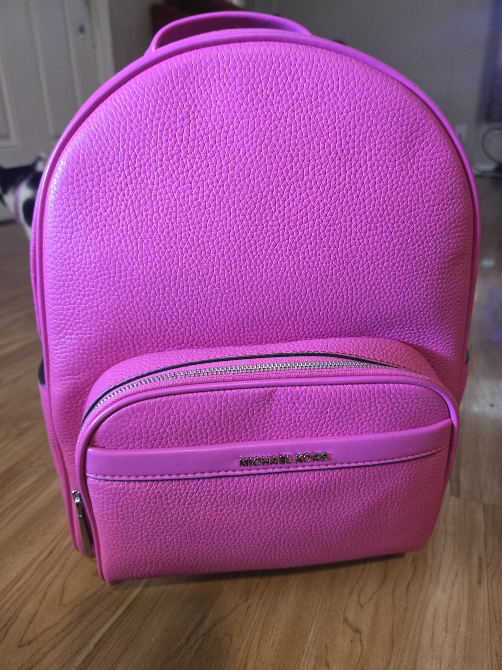 Michael Kors Pink Pebbled Leather Mini Backpack